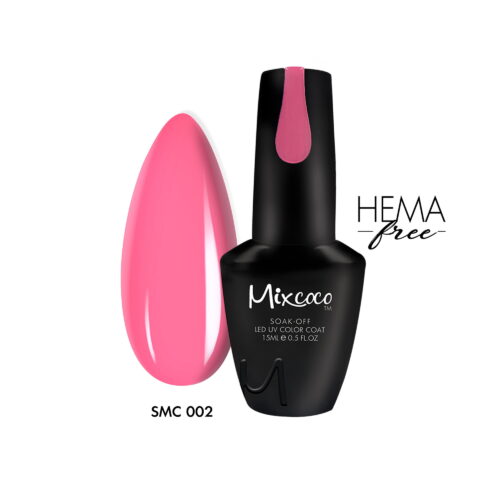 SMC 002 Ημιμόνιμο Βερνίκι Mixcoco 15ml (Φούξια ανοιχτό)