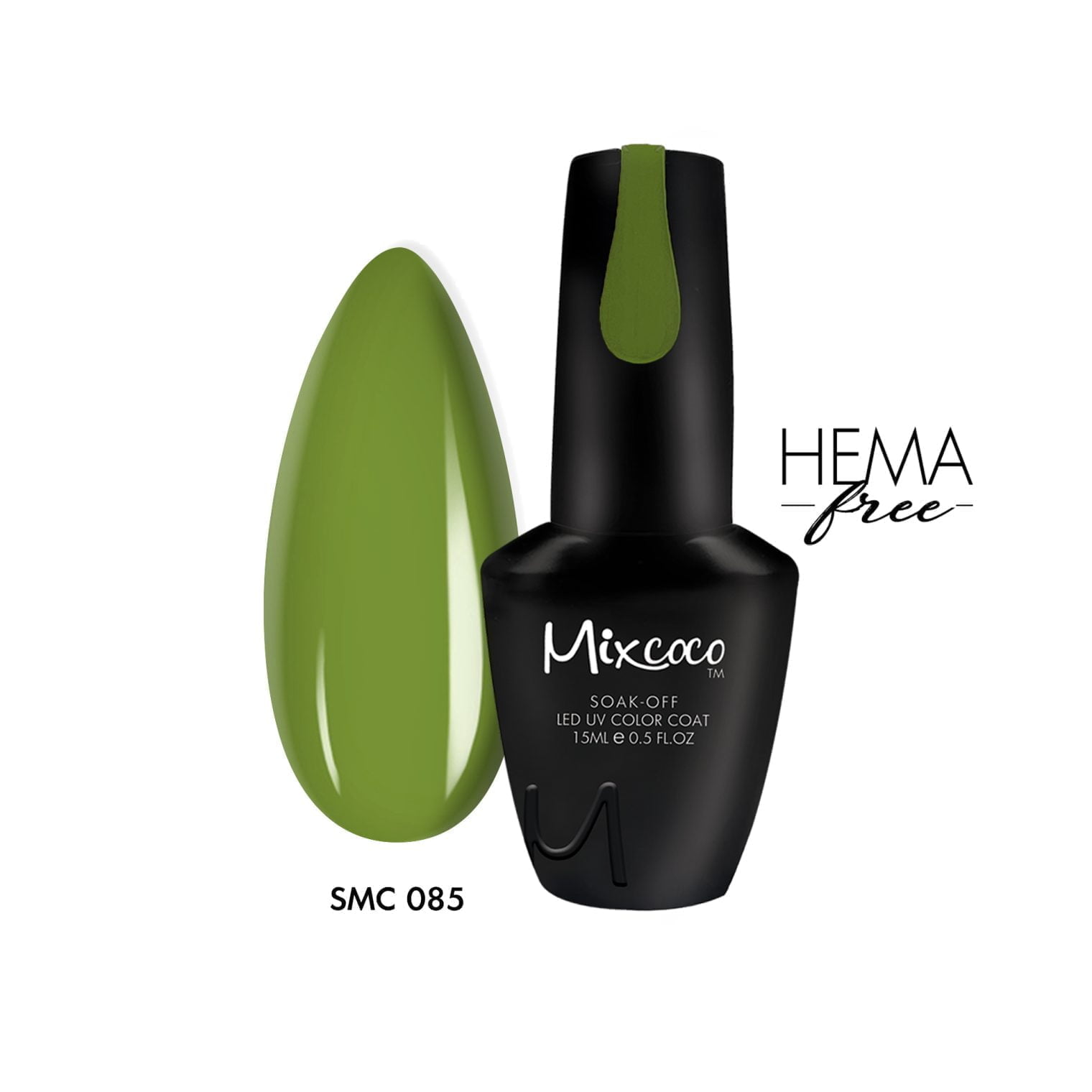 SMC 085 Ημιμόνιμο Βερνίκι Mixcoco 15ml (Λαδί Έντονο)