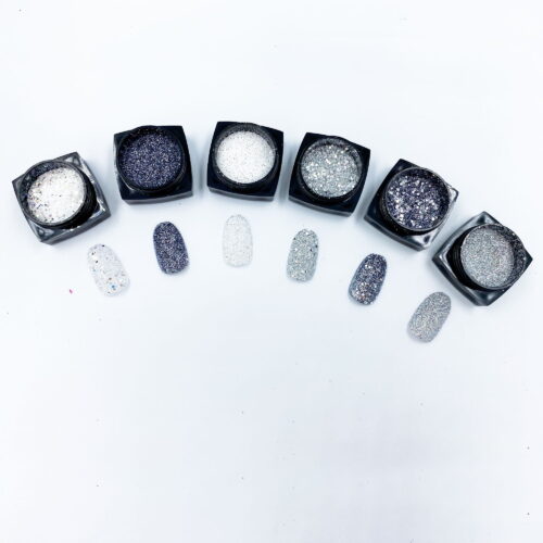 SHINING SUGAR GLITTER MIXED SILVER SET 3GR - Image 2