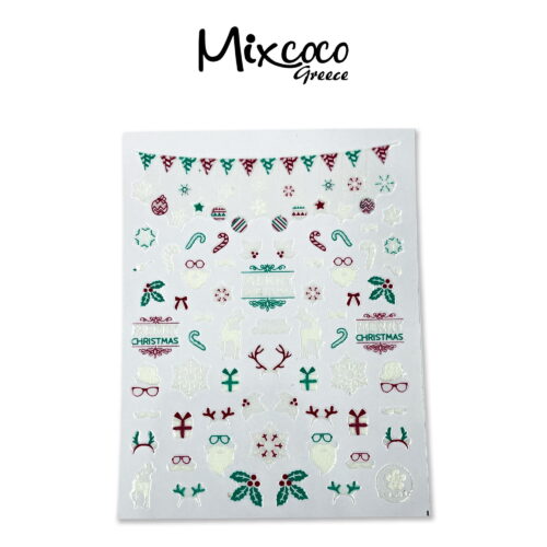 Διακοσμητικά Αυτοκόλλητα νυχιών Christmas Designs Mix 05