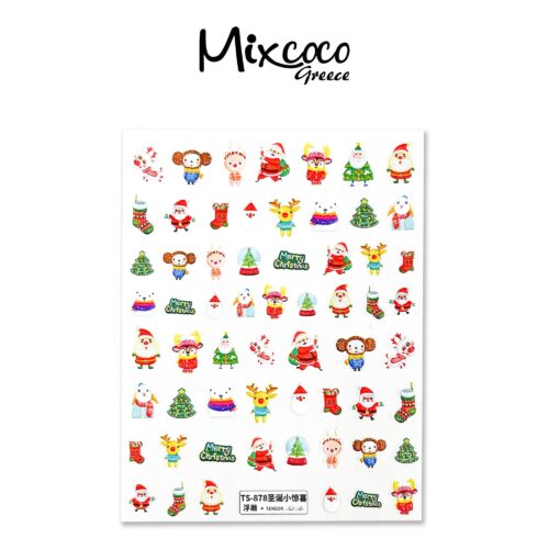 Διακοσμητικά Αυτοκόλλητα νυχιών Christmas Designs 3D 03