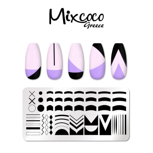 Stamp plate Geometric designs