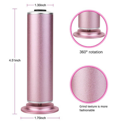 Ηλεκτρική συσκευή αφαίρεσης κάλων Ροζ – Electric foot callous remover YeezyBeauty TL-DS01