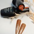 SMC 182 Ημιμόνιμο Βερνίκι Mixcoco 15ml (Χρυσό-Καφέ Glitter)