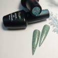SMC 185 Ημιμόνιμο Βερνίκι Mixcoco 15ml (Γαλαζοπράσινο Glitter)