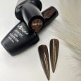 SMC 137 Ημιμόνιμο Βερνίκι Mixcoco 15ml (Καφέ-Χρυσό Glitter)