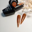 SMC 166 Ημιμόνιμο Βερνίκι Mixcoco 15ml (Καφέ-Χρυσό Ανοιχτό-Glitter)