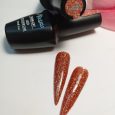 SMC 165 Ημιμόνιμο Βερνίκι Mixcoco 15ml (Πορτοκαλί-Καφέ Glitter)