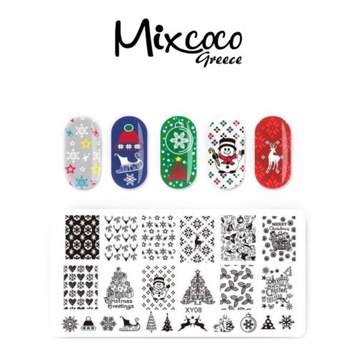 Stamp plate Christmas designs 01