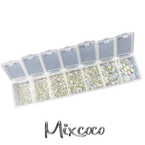 ΚΑΣΕΤΙΝΑ ΙΡΙΔΙΖΟΝ STRASS (SWAROVSKI) ΣΕΤ 7 ΜΕΓΕΘΗ