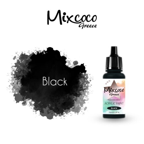 ΑΚΡΥΛΙΚΟ ΧΡΩΜΑ  ΑΕΡΟΓΡΑΦΟΥ BLACK 15 ML