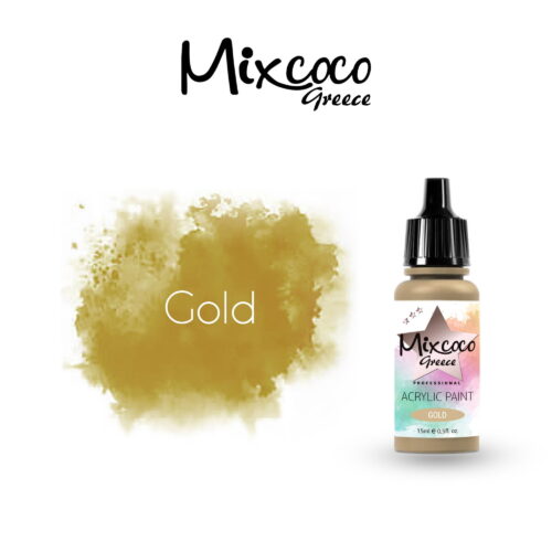 ΑΚΡΥΛΙΚΟ ΧΡΩΜΑ  ΑΕΡΟΓΡΑΦΟΥ GOLD 15 ML