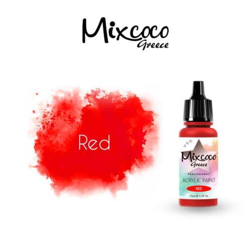 ΑΚΡΥΛΙΚΟ ΧΡΩΜΑ  ΑΕΡΟΓΡΑΦΟΥ RED 15 ML