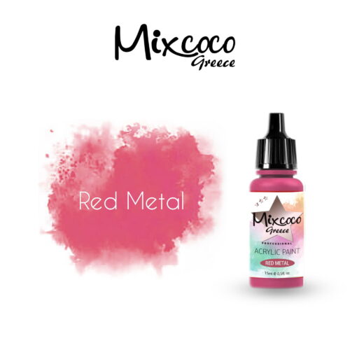 ΑΚΡΥΛΙΚΟ ΧΡΩΜΑ  ΑΕΡΟΓΡΑΦΟΥ RED METAL 15 ML
