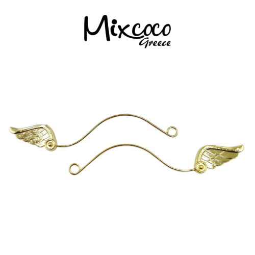 Μεταλλικά χρυσά διακοσμητικά Angel Wings