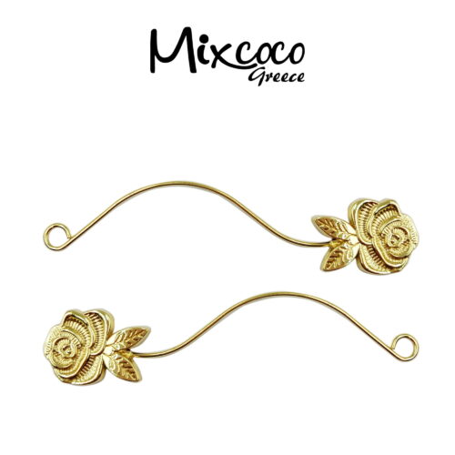 Μεταλλικά χρυσά διακοσμητικά Roses