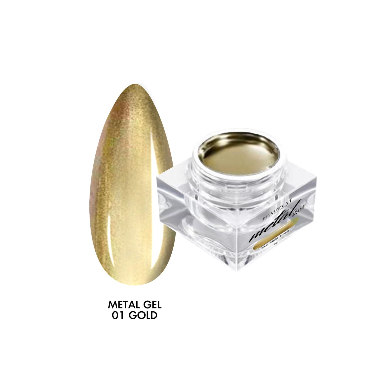 Nail Art Metal Gel 5g 01 Gold