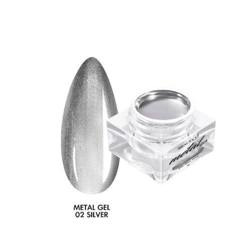 NAIL ART METAL GEL 5G 02 SILVER