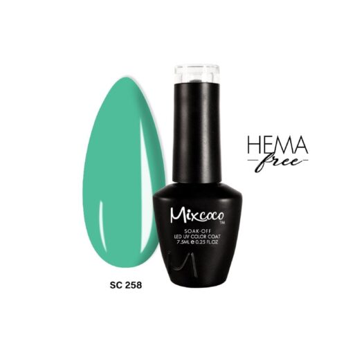 SC-258 Ημιμόνιμο Βερνίκι 7.5ml Τιρκουάζ Mixcoco