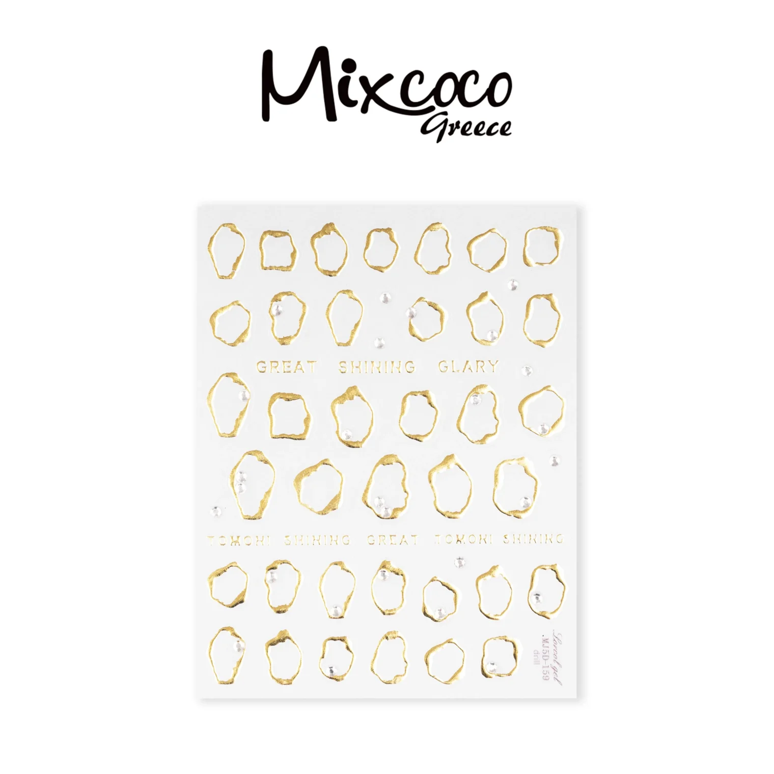 STICKERS GOLD abstract