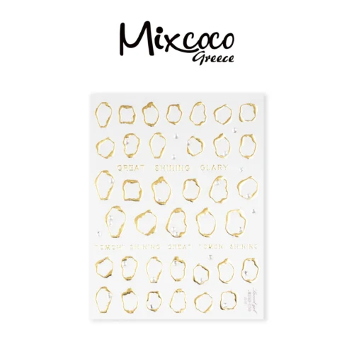 STICKERS GOLD abstract