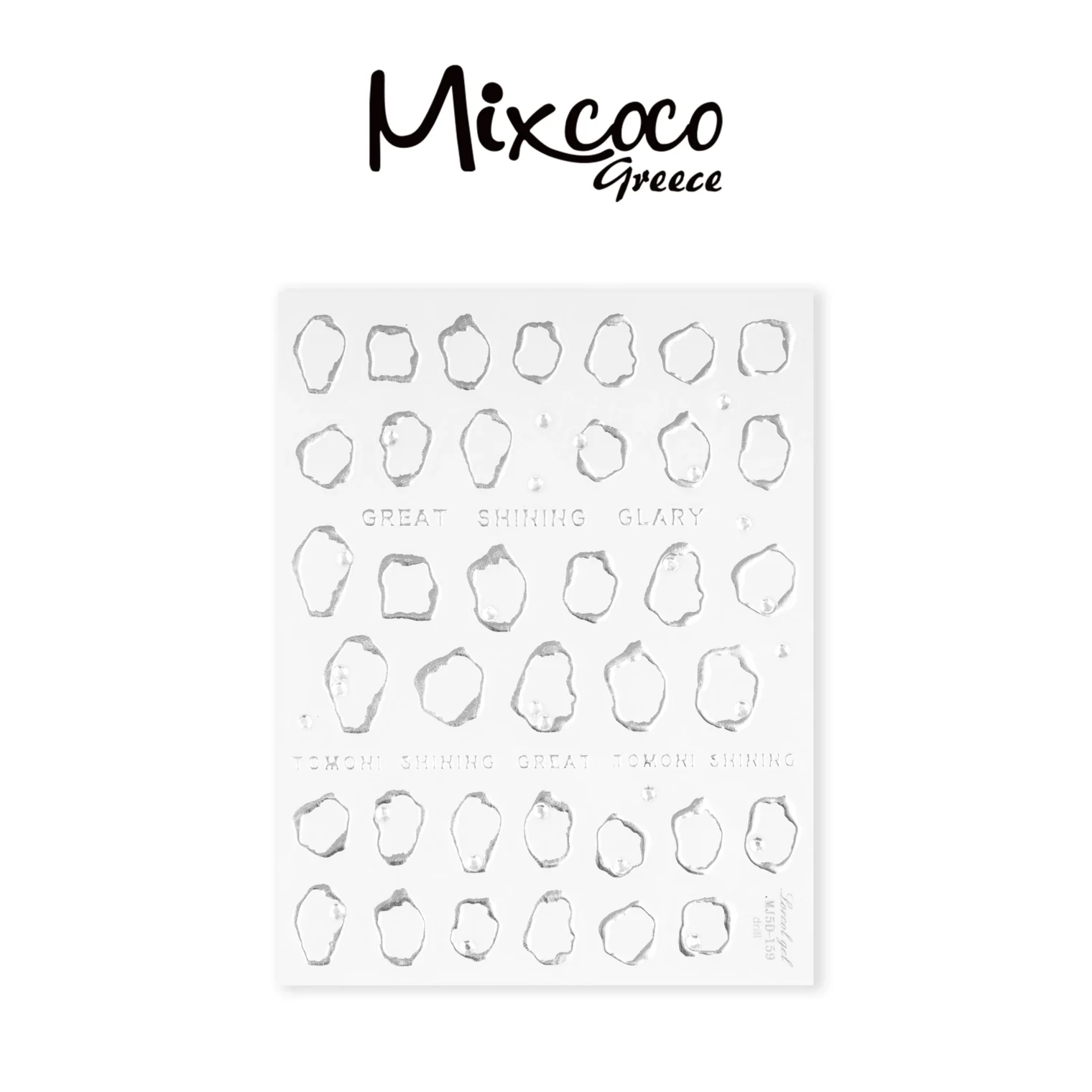 STICKERS SILVER abstract