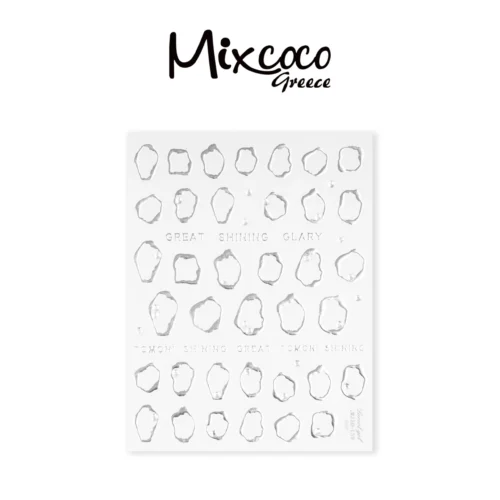STICKERS SILVER abstract
