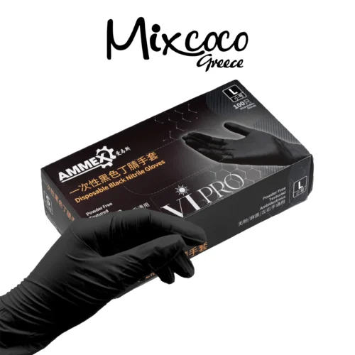 GLOVES BLACK VI LARGE