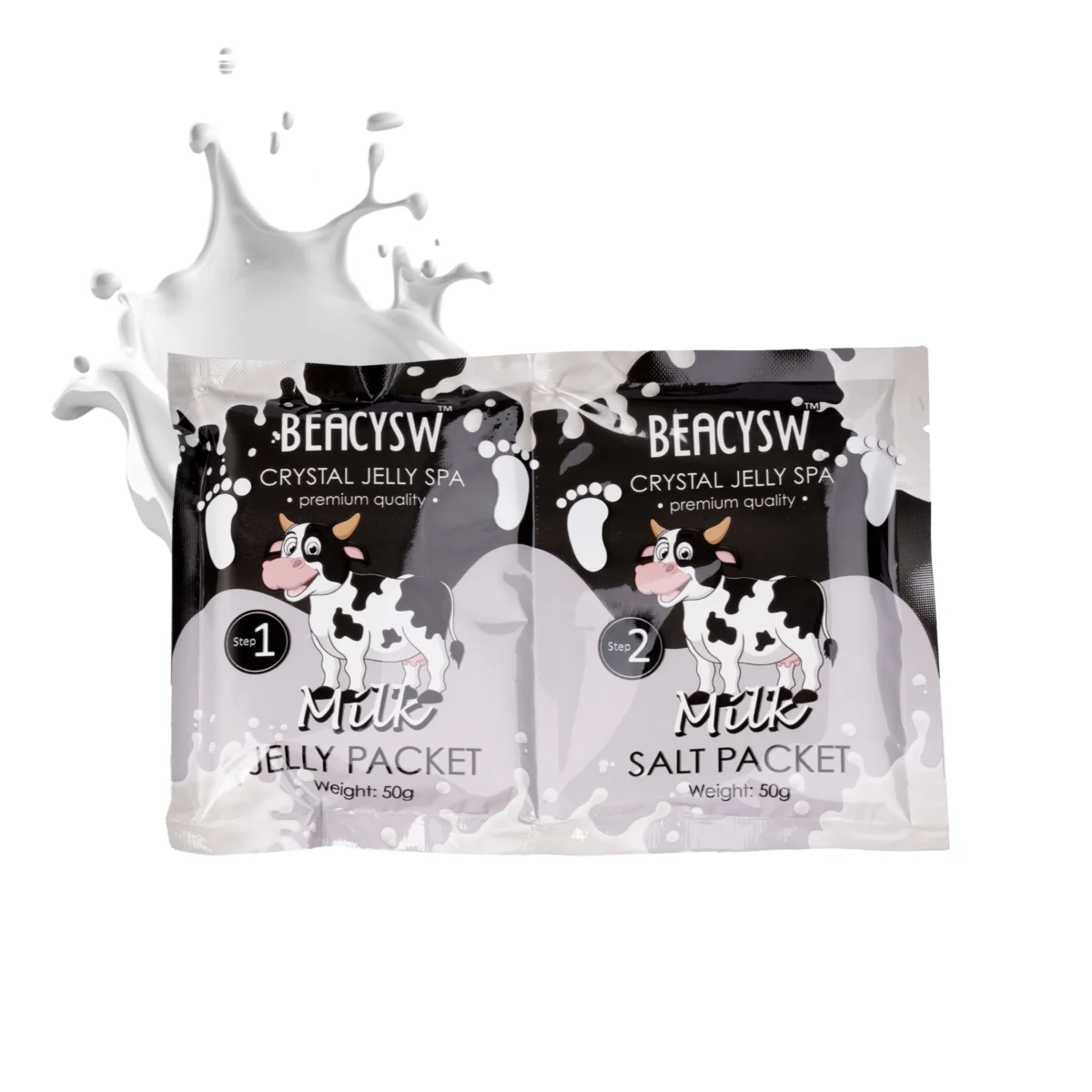 Crystal Jelly Salt Scrub 50gr Milk