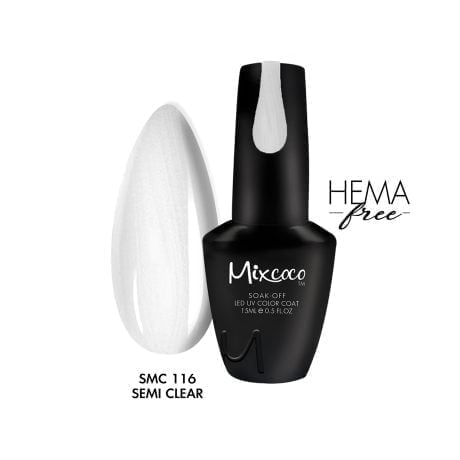 SMC 116 Ημιμόνιμο Βερνίκι Mixcoco 15ml (Λευκό Περλέ)