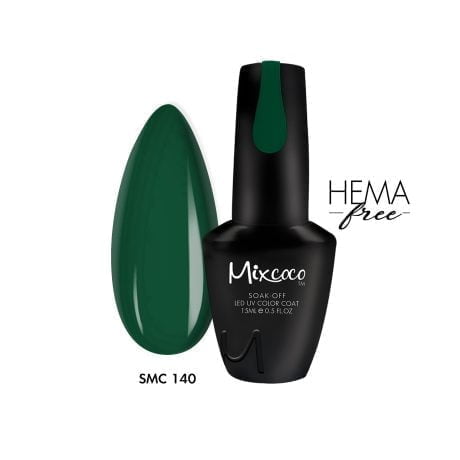 SMC 140 Ημιμόνιμο Βερνίκι Mixcoco 15ml (Πράσινο Σκούρο)