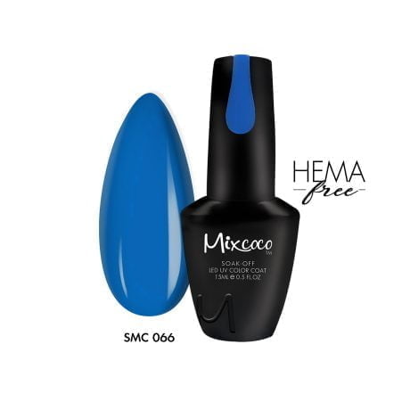 SMC 066 Ημιμόνιμο Βερνίκι Mixcoco 15ml (Μπλε Ρουά)