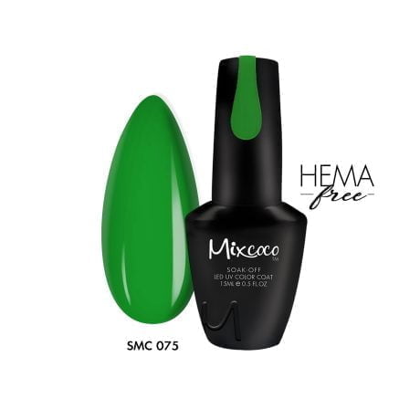 SMC 075 Ημιμόνιμο Βερνίκι Mixcoco 15ml (Πράσινο)