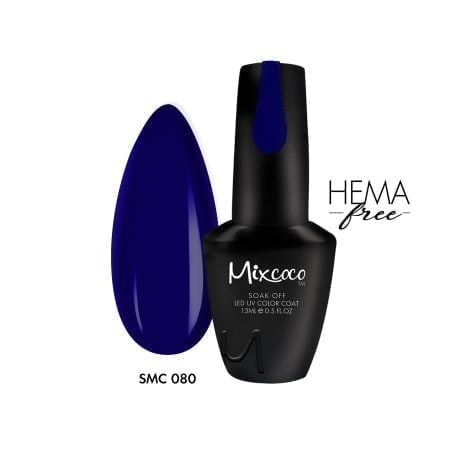 SMC 080 Ημιμόνιμο Βερνίκι Mixcoco 15ml (Μπλε)