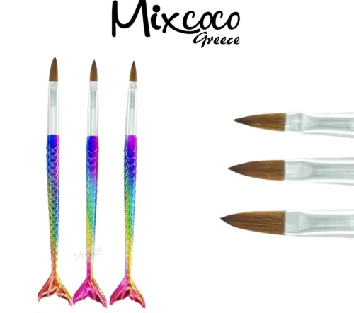 set_pinelon_akrylikou_rainbow_mermaid_3tmch