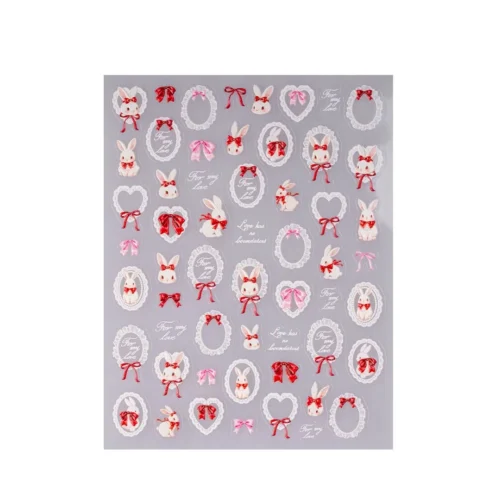 Vintage Bunnies - stickers -vi pro