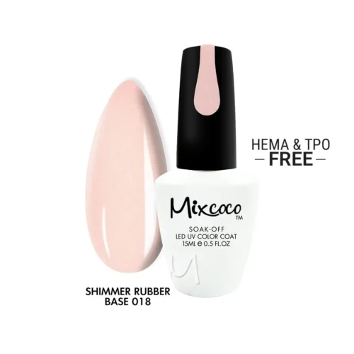 MIXCOCO SHIMMER RUBBER BASE 018 HEMA & TPO FREE