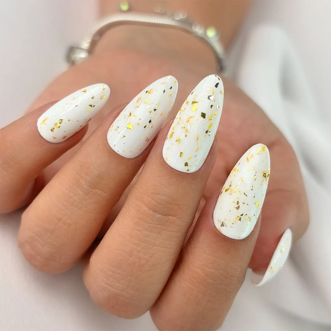GOLD FLAKE NON WIPE TOP COAT 15ML