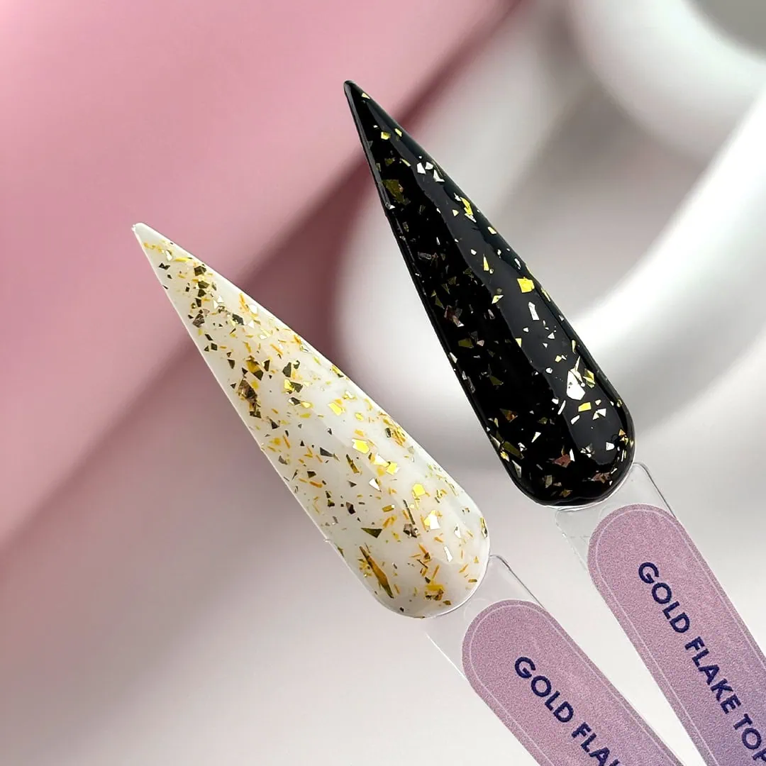 GOLD FLAKE NON WIPE TOP COAT 15ML_2