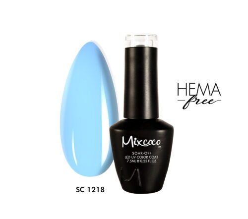SC-1218 Ημιμόνιμο Βερνίκι 7.5ml Γαλάζιο Mixcoco