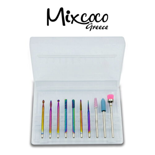 Σετ φρέζες combi manicure 10τμχ C