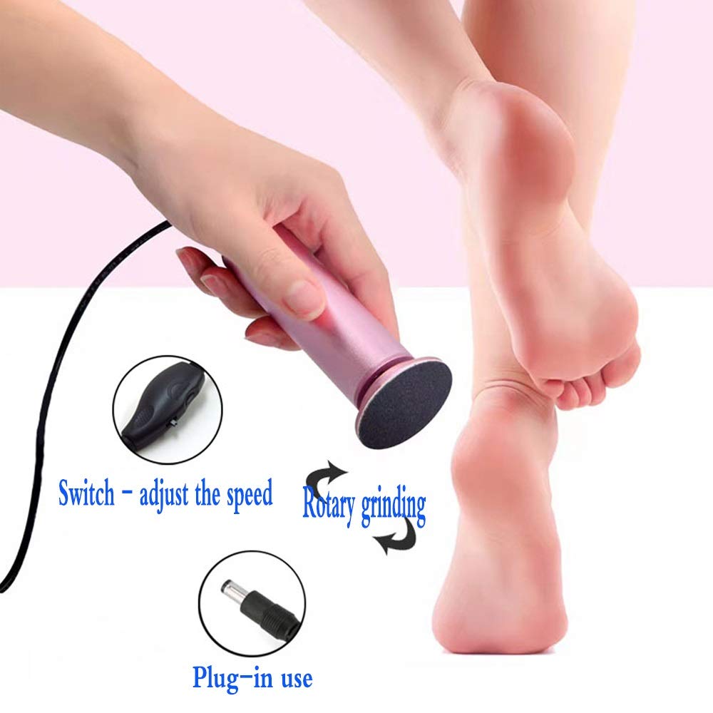 Ηλεκτρική συσκευή αφαίρεσης κάλων Ροζ – Electric foot callous remover YeezyBeauty TL-DS01