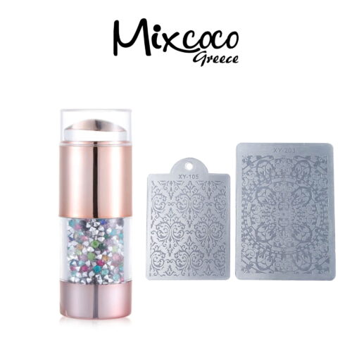 Stamper set with multi crystals