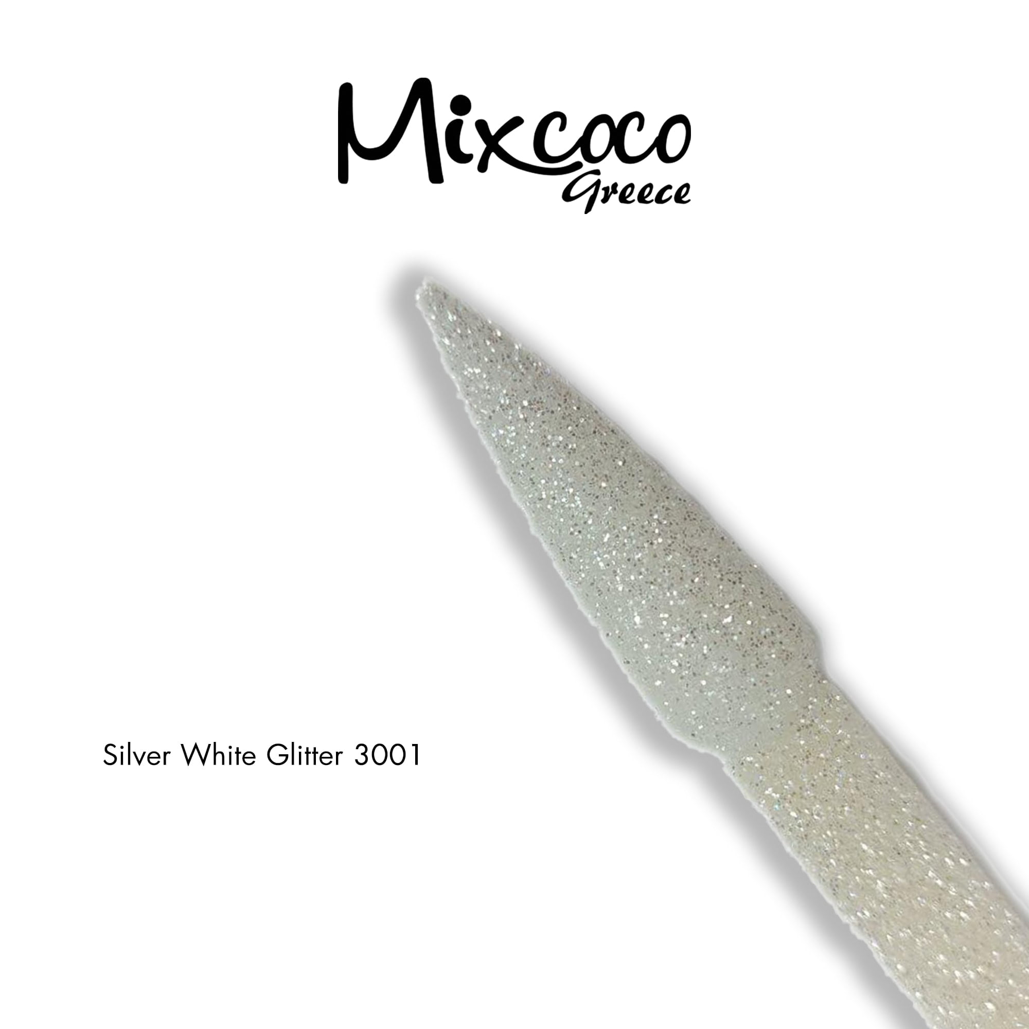 Silver White Glitter & Flake 3001 10gr