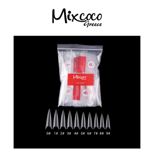 STILETTO TIPS ΔΙΑΦΑΝΑ 10 ΝΟΥΜΕΡΑ