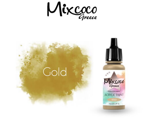 ΑΚΡΥΛΙΚΟ ΧΡΩΜΑ  ΑΕΡΟΓΡΑΦΟΥ GOLD 15 ML