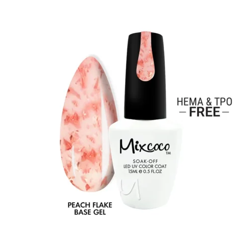 MIXCOCO PEACH FLAKE BASE GEL HEMA & TPO FREE