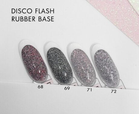 Disco Flash Glitter Rubber Base 15ml 72