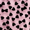 CLOSE UP TOP HEARTS BLACK
