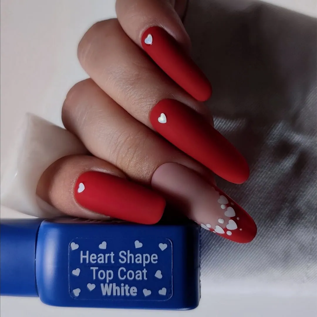 HEART TOP COAT WHITE